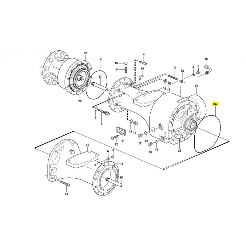 УПЛОТНИТЕЛЬНОЕ КОЛЬЦО МОСТА VOLVO ПОГРУЗЧИК