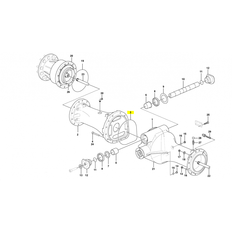 УПЛОТНИТЕЛЬНОЕ КОЛЬЦО МОСТ VOLVO ПОГРУЗЧИК САМОСВАЛ