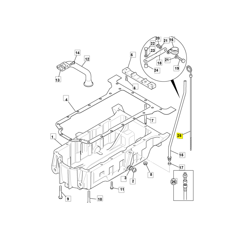 МАСЛЯНЫЙ ЩУП ДВИГАТЕЛЯ JCB ЭКСКАВАТОР-ПОГРУЗЧИК