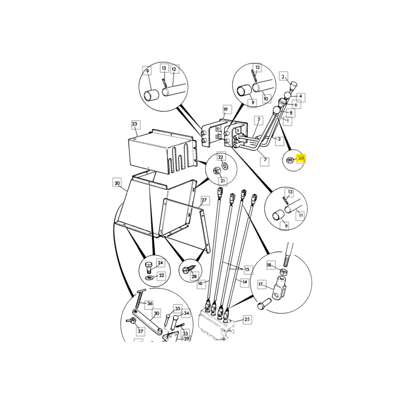 САМОНАДВИНУЮЩАЯСЯ гайка M12 JCB