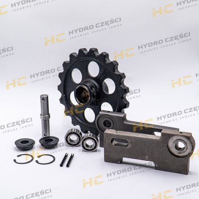 JCB Натяжное колесо 8014-8018 В КОМПЛЕКТЕ С КРЕПЛЕНИЕМ