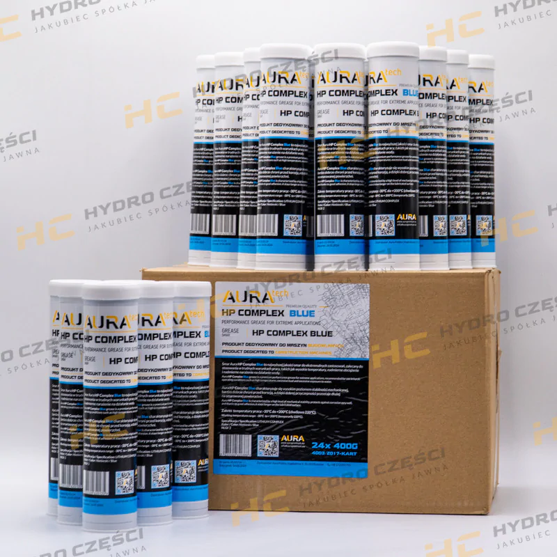 Набор из 24 тюбиков AURA Grease HP Complex, синий — 400 г