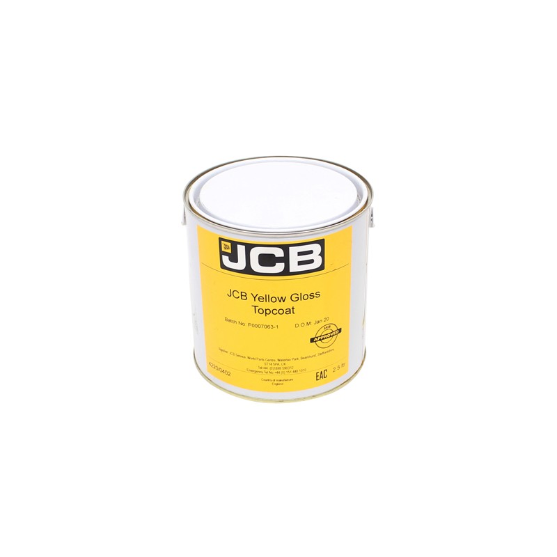 Paint suitable for JCB - full gloss yellow 2.5L