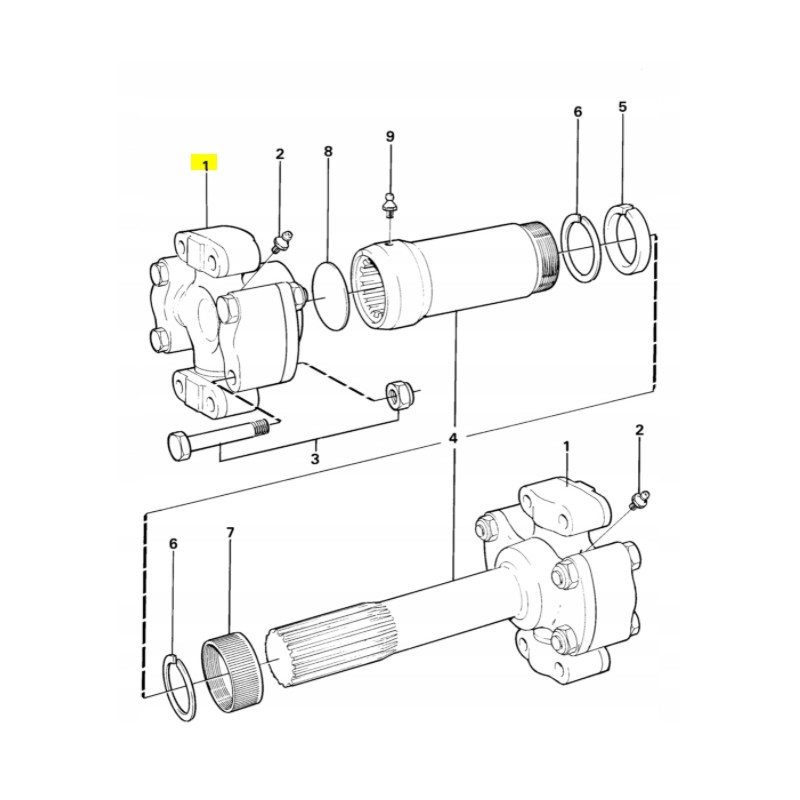ПОПЕРЕЧНЫЙ ВАЛ VOLVO САМОСВАЛ / ПРОИЗВОДИТЕЛЬ CVA