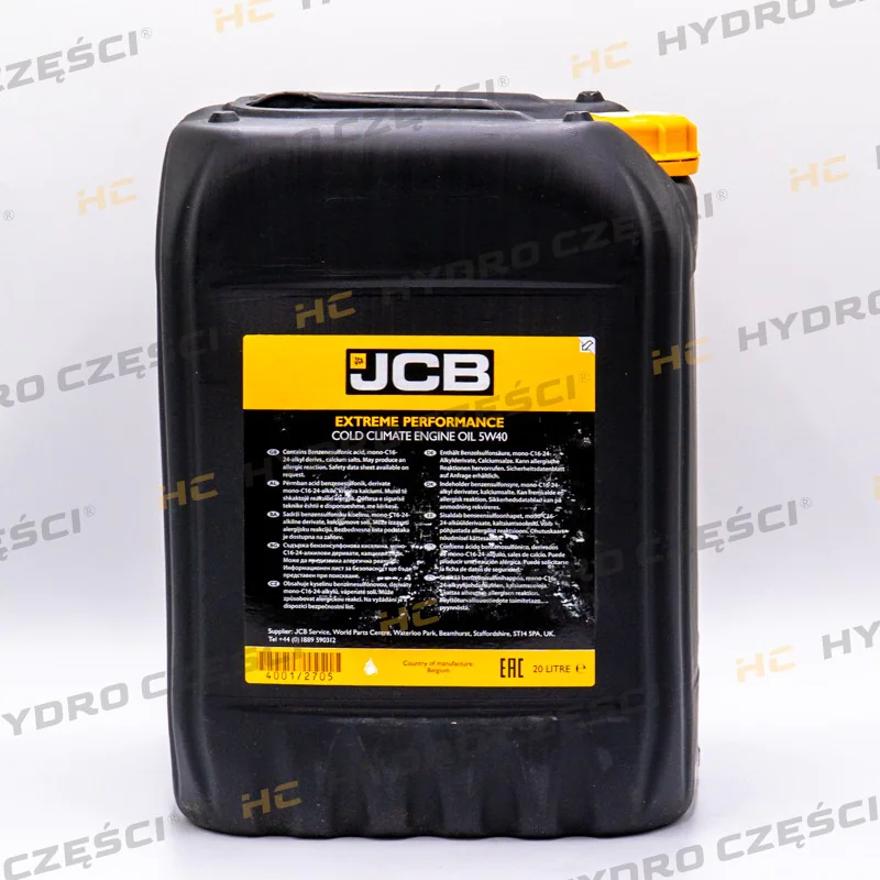 JCB Моторное масло 5W40, 20 л — ОРИГИНАЛ