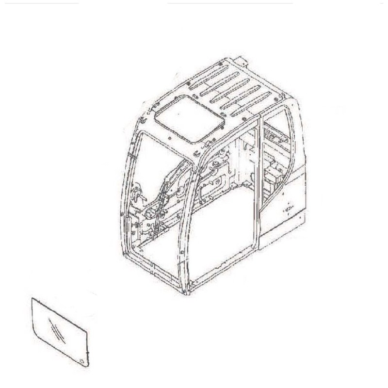 ВЕТРОВОЕ СТЕКЛО НИЖНИЙ HYUNDAI ГУСЕНИЧНЫЙ ЭКСКАВАТОР R145LCR - 9 HX145LCR 71Q6-02711