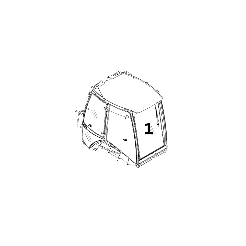 ЗАДНЕЕ СТЕКЛО ШЕЛКОГРАФИЯ ЭКСКАВАТОР-ПОГРУЗЧИК CAT 428E 428F 3151299