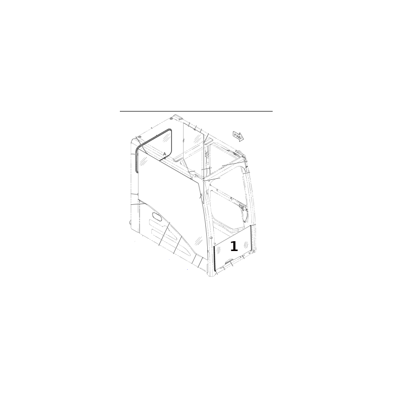 ВЕТРОВОЕ СТЕКЛО НИЖНИЙ ЛАМИНИРОВАННЫЙ ГУСЕНИЧНЫЙ ЭКСКАВАТОР CAT 312D 3168854