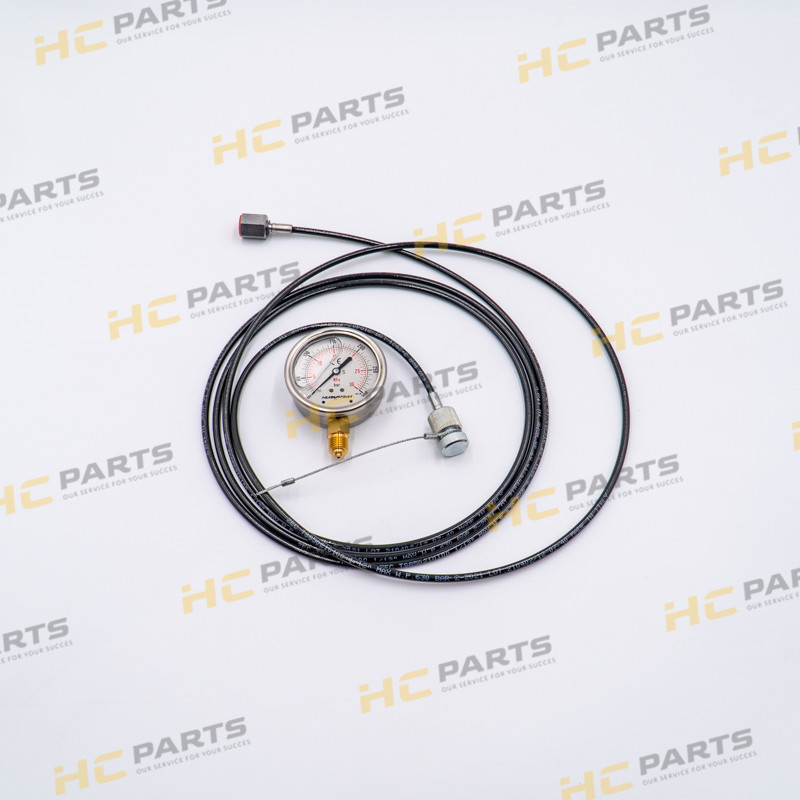 JCB Set for measuring the pressure on a JCB machine - Hose + Pressure gauge 300 bar