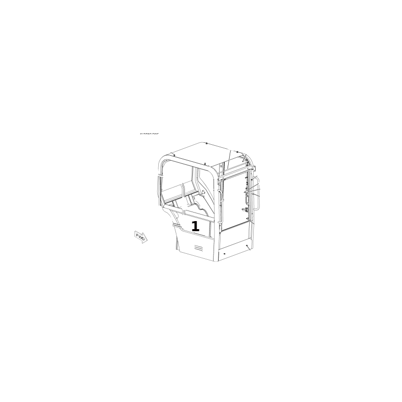 СТЕКЛО ПРАВАЯ НИЖНЯЯ ШЕЛКОГРАФИЯ МИНИ ЭКСКАВАТОР CAT 301.5 302.5 303.5 304.5 1466323