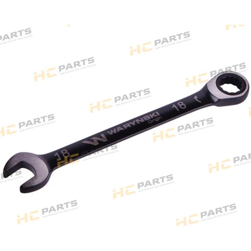 Combination wrench 18 mm with a ratchet 72 teeth standard ASME B107-2010
