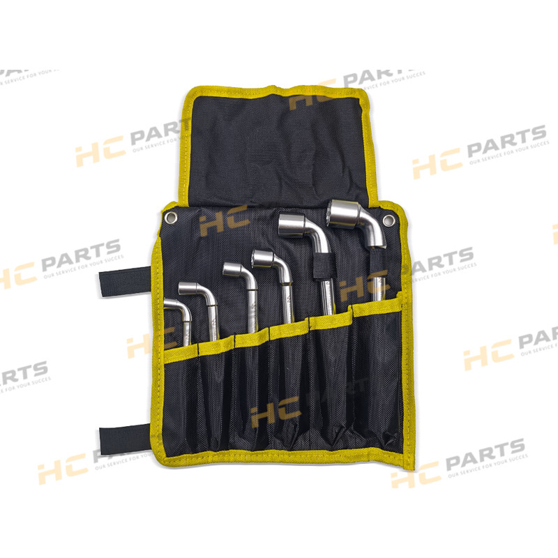 A set of pipe wrenches in a bag, 6 pcs