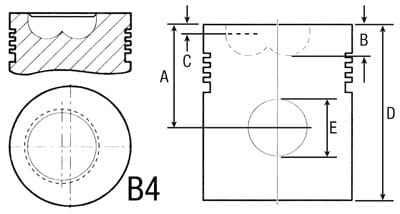 RE57731 поршень STD