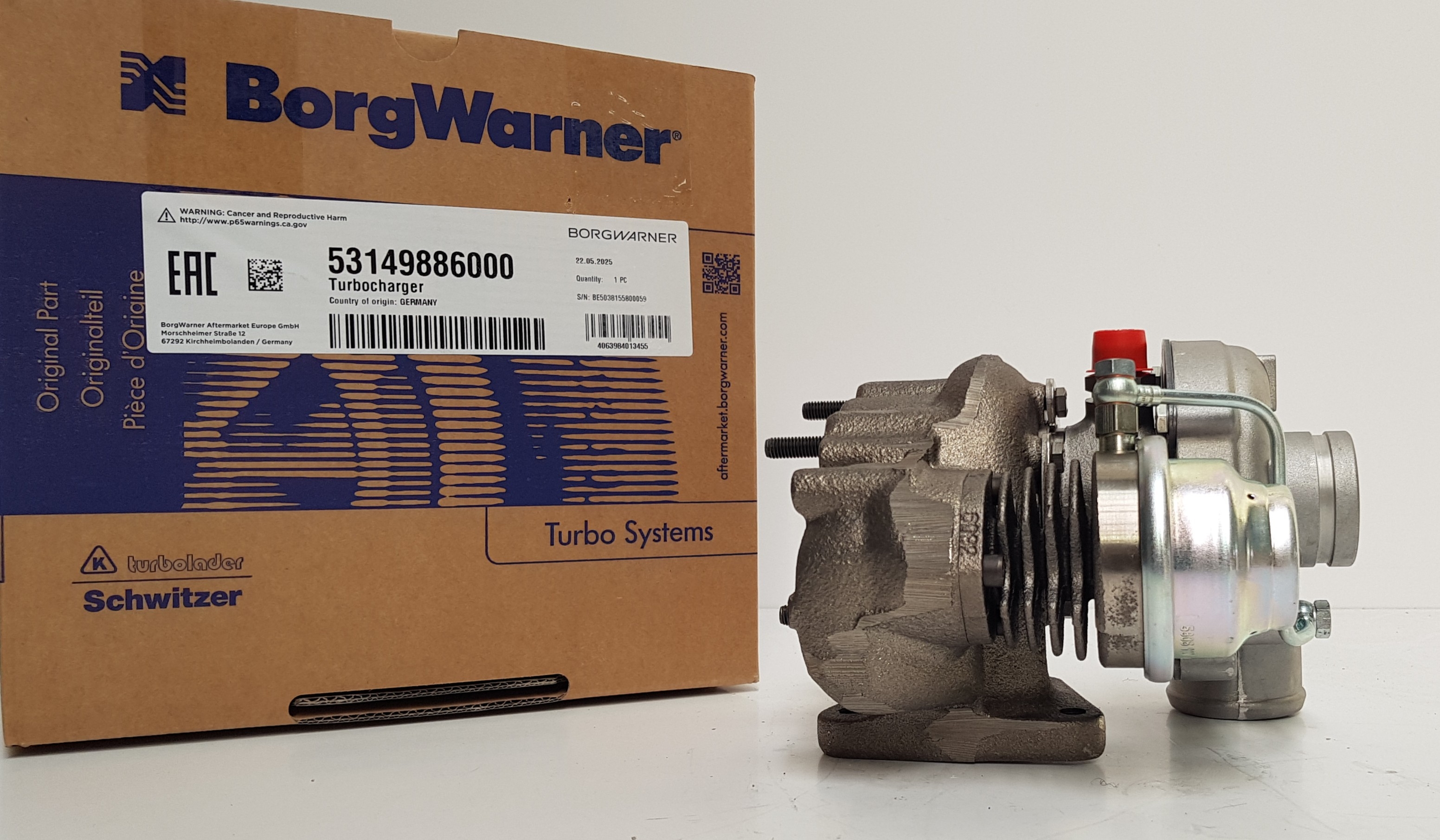 Турбокомпрессор BorgWarner KKK