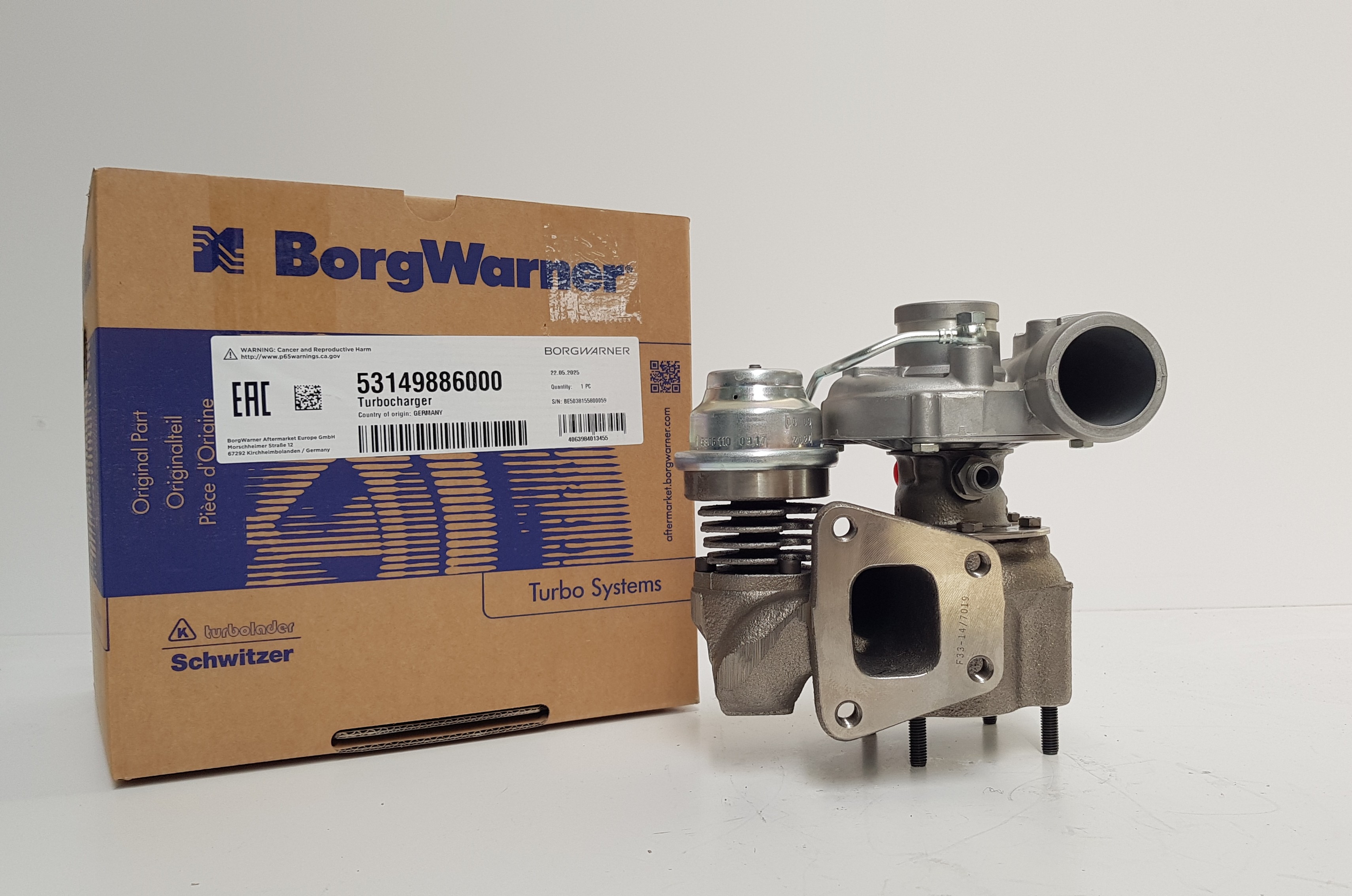 Турбокомпрессор BorgWarner KKK