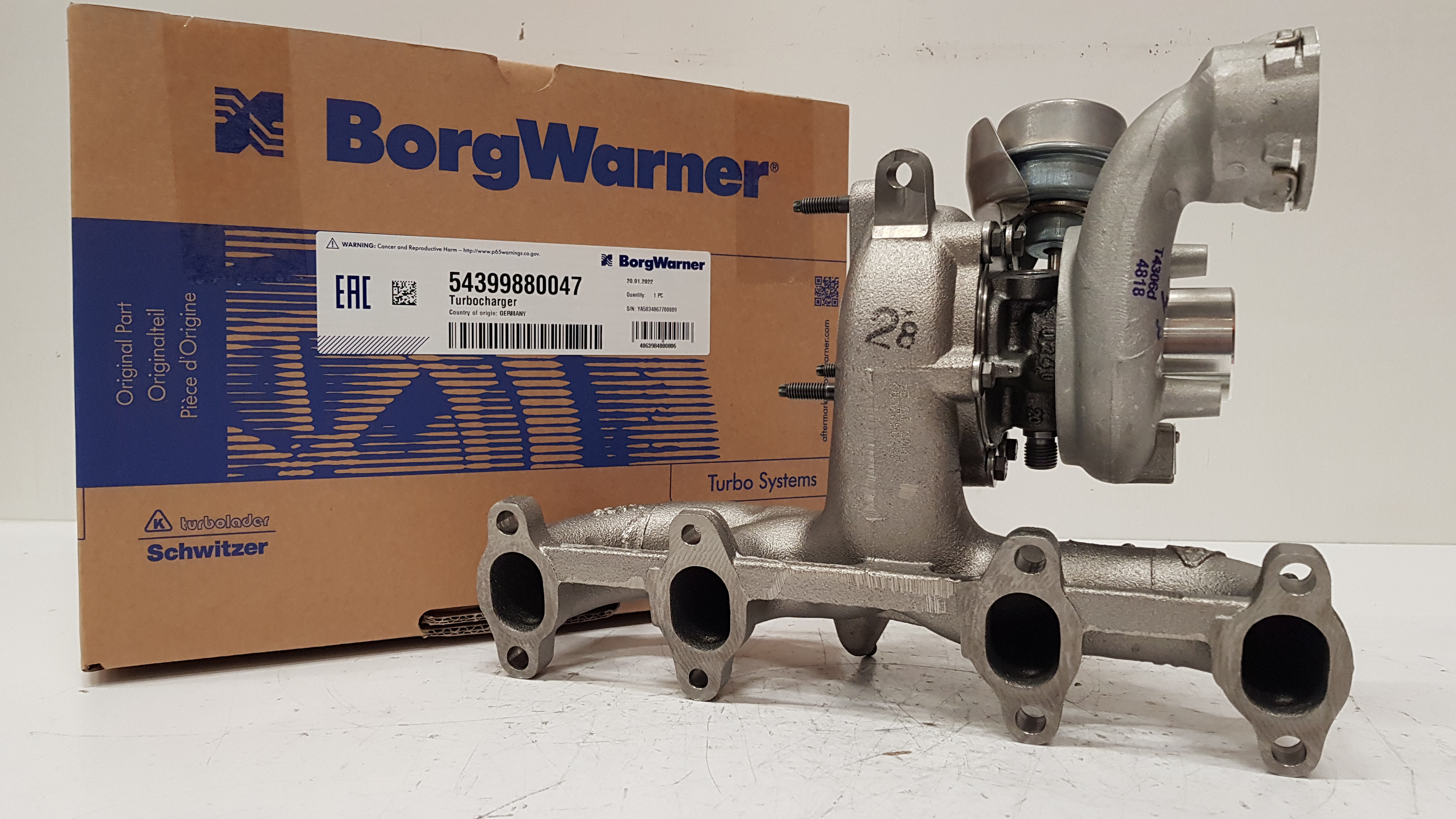 Турбокомпрессор BorgWarner KKK