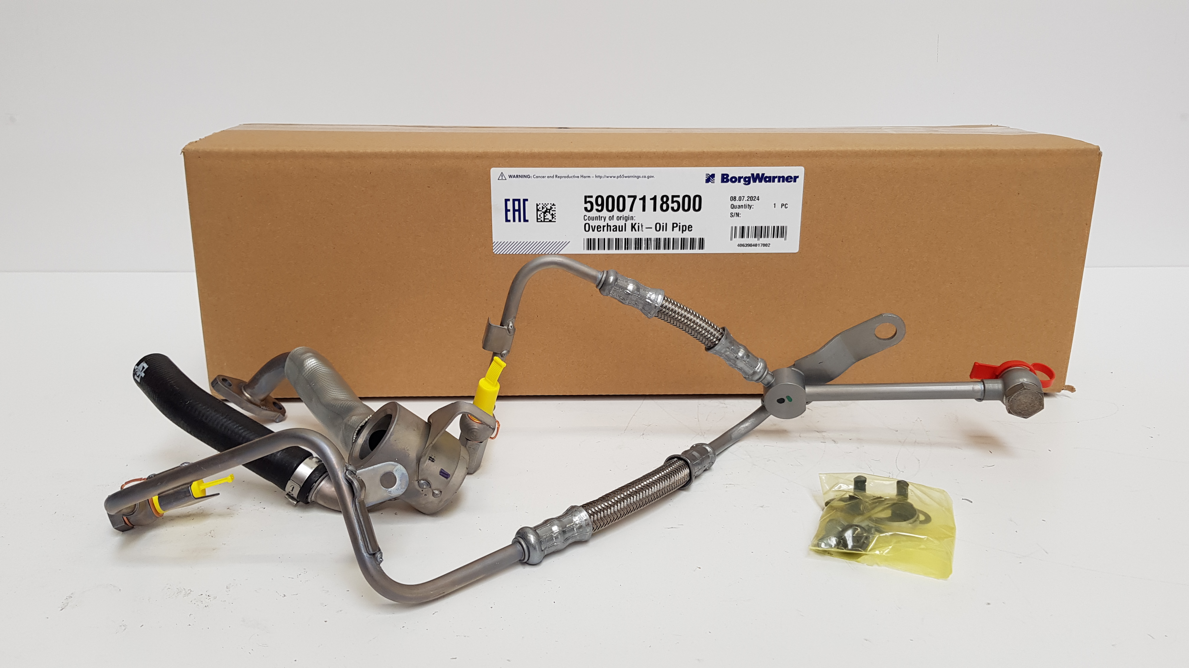 Новый комплект масляных линий для турбокомпрессора BorgWarner KKK