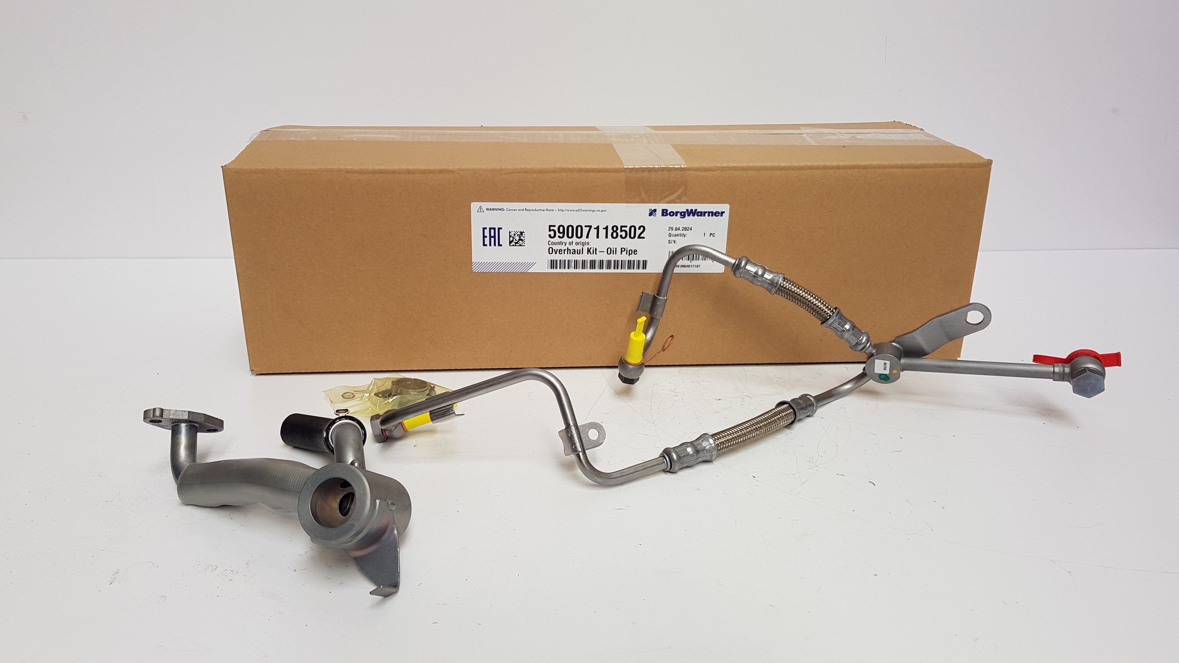 Новый комплект масляных линий для турбокомпрессора BorgWarner KKK