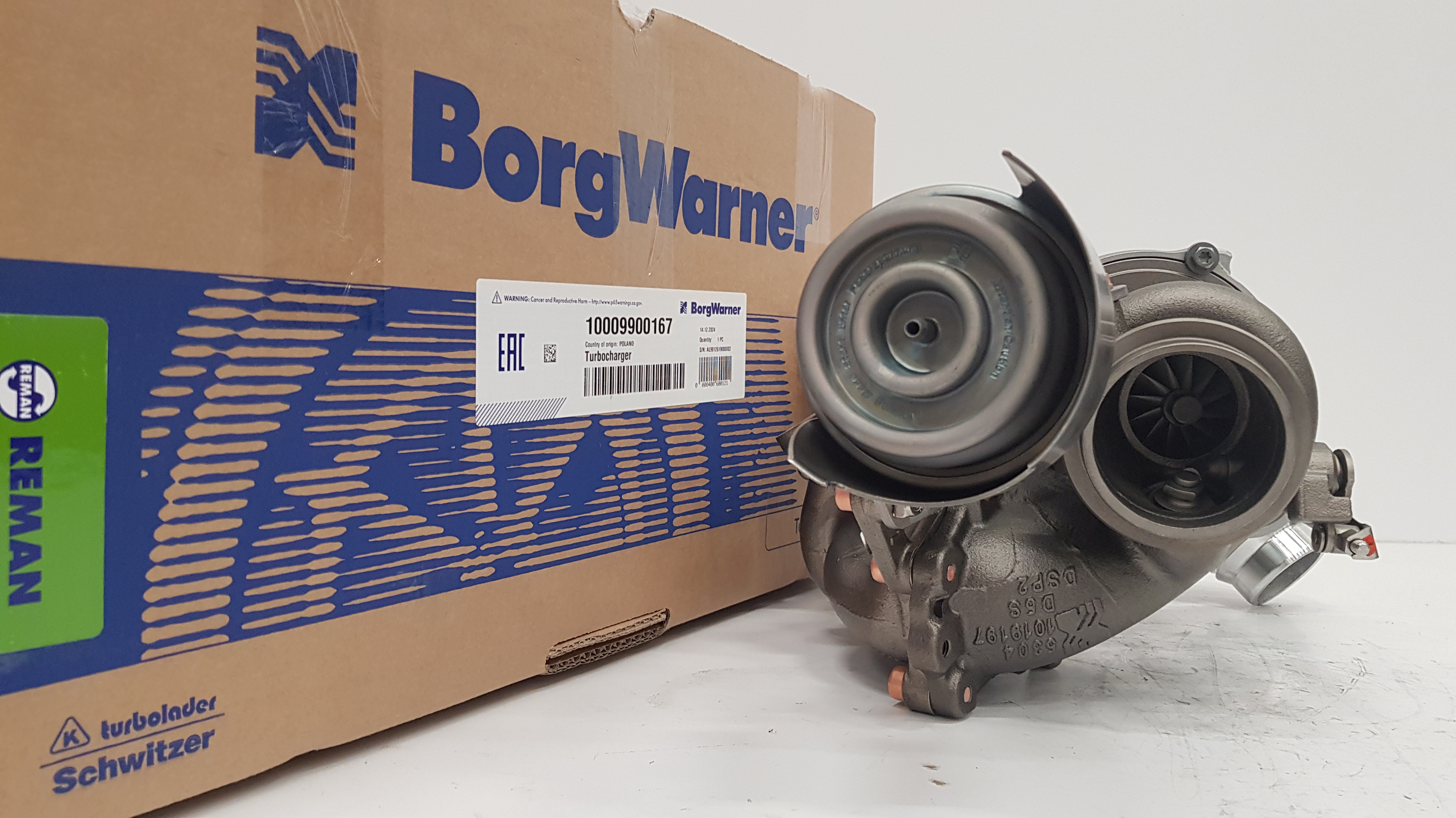 Турбокомпрессор BorgWarner KKK Оригинал Reman