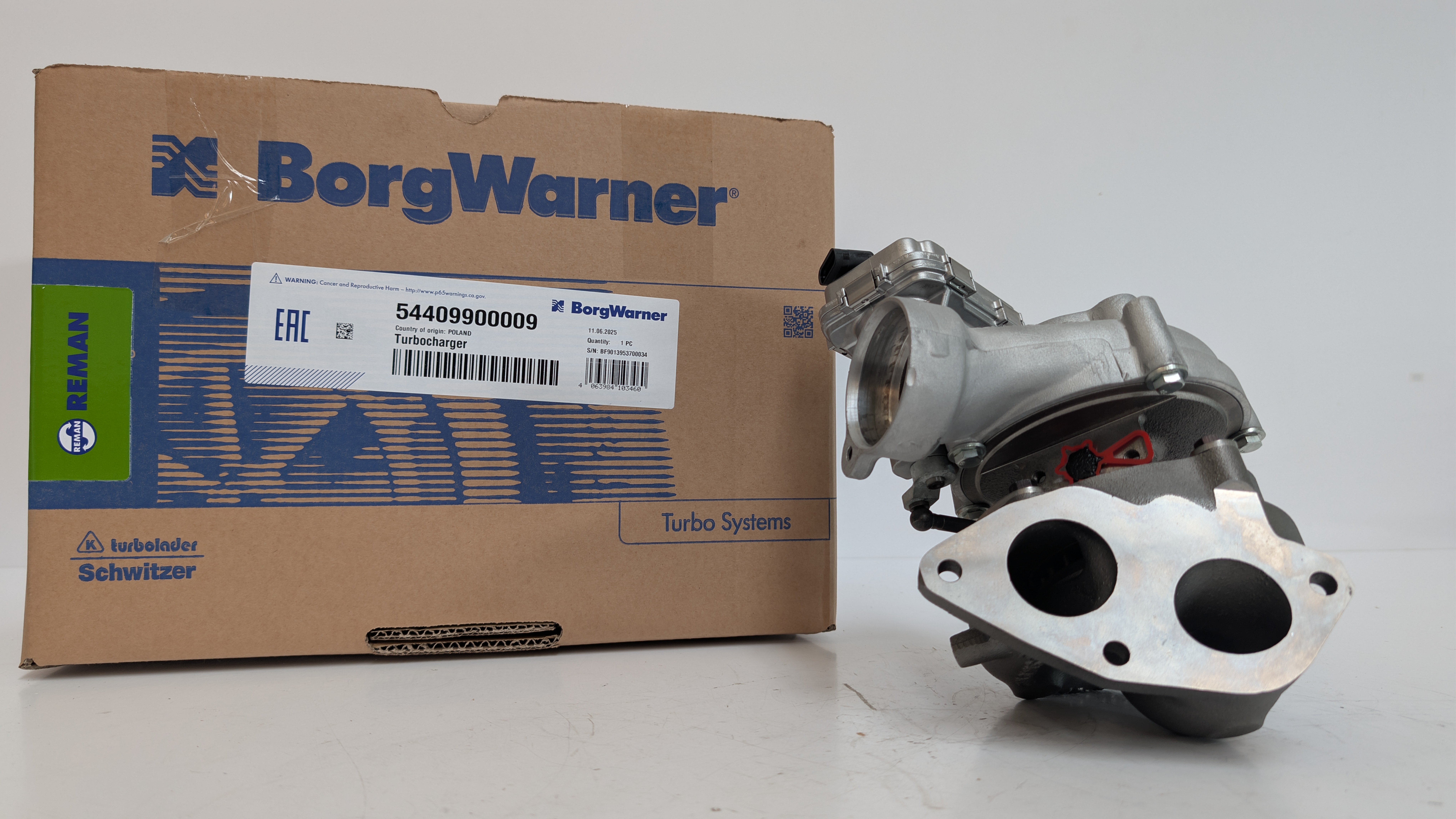 Турбокомпрессор BorgWarner KKK Reman