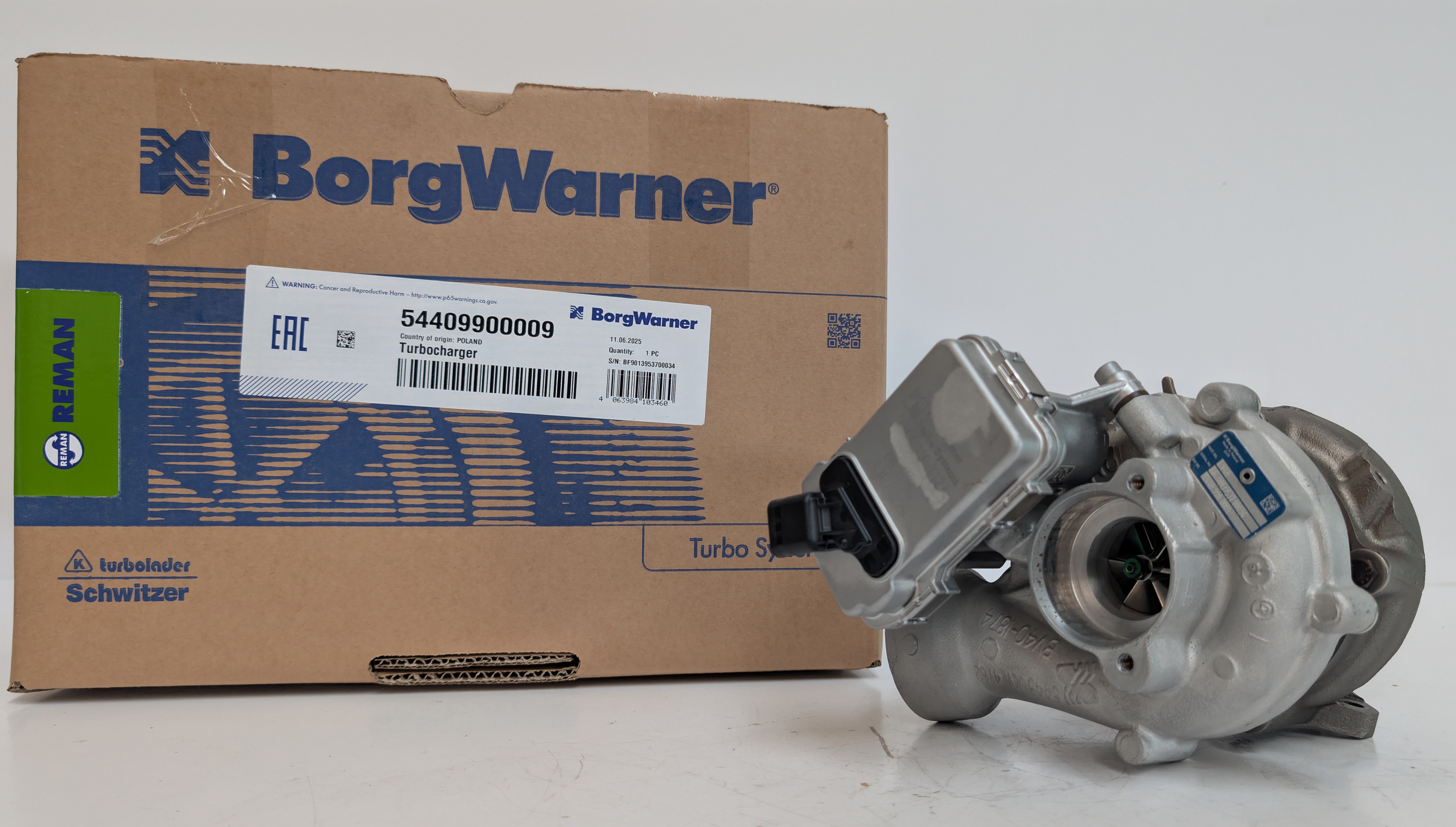 Турбокомпрессор BorgWarner KKK Reman