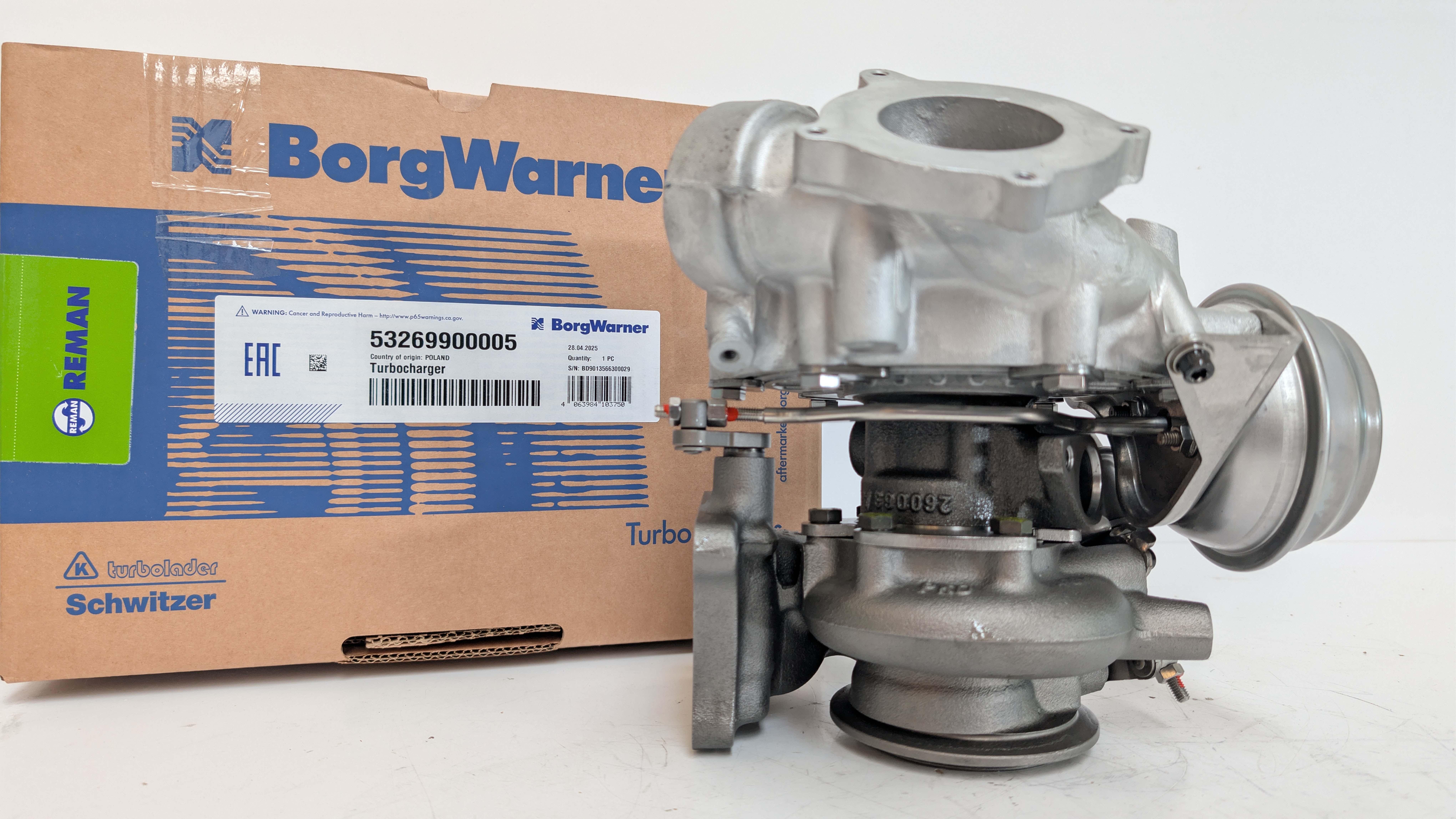 Турбокомпрессор BorgWarner KKK Reman