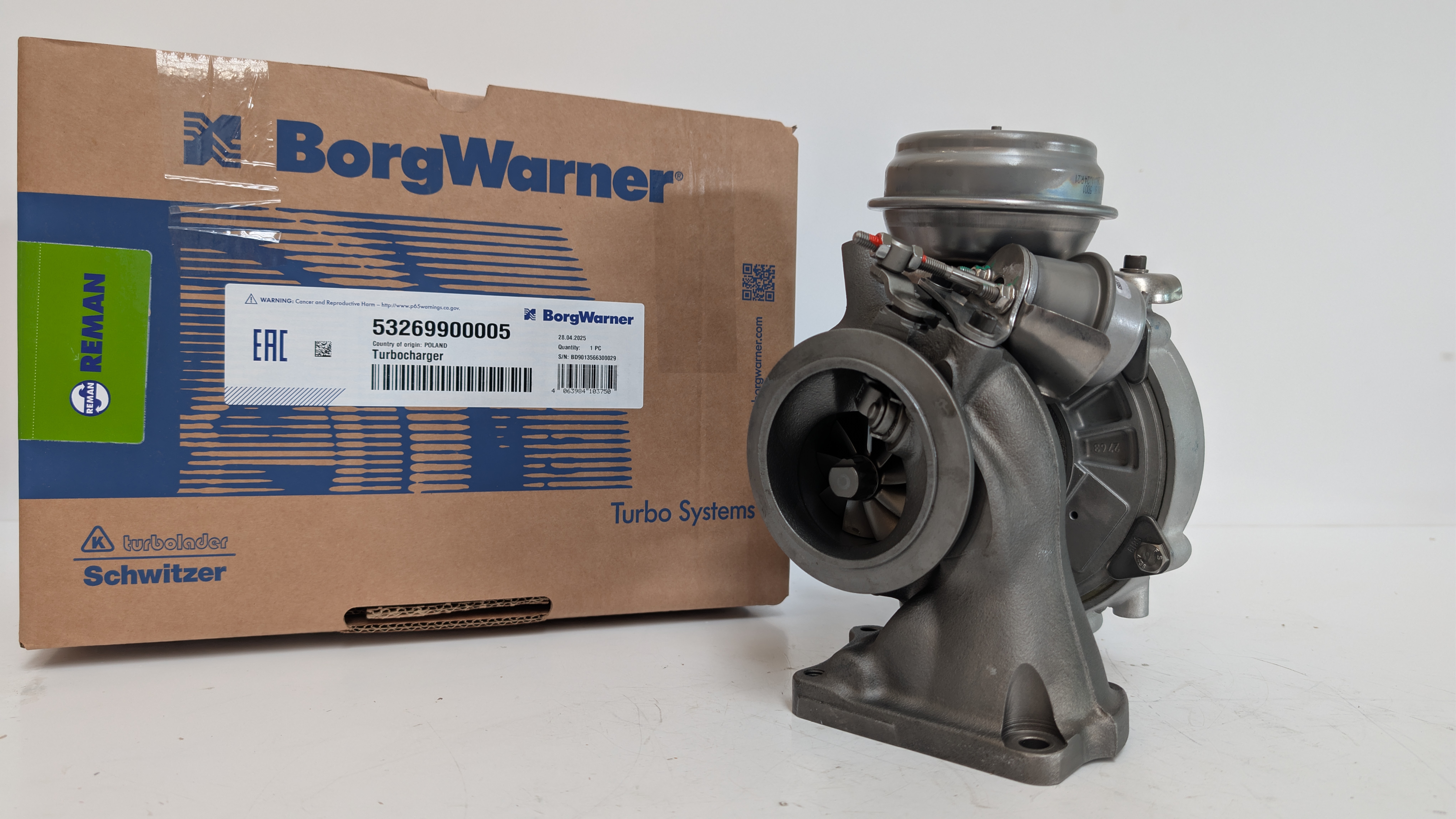 Турбокомпрессор BorgWarner KKK Reman