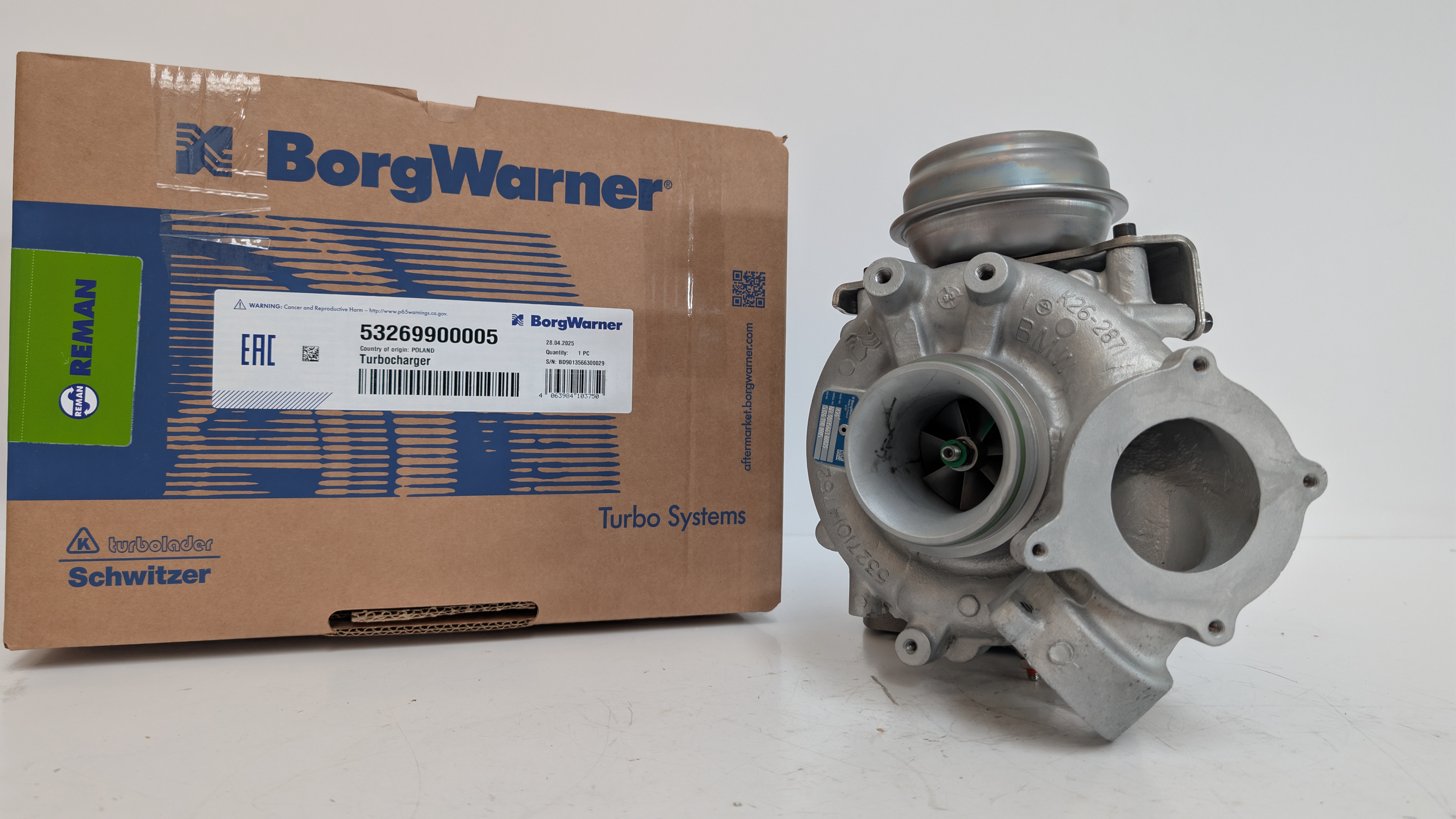 Турбокомпрессор BorgWarner KKK Reman