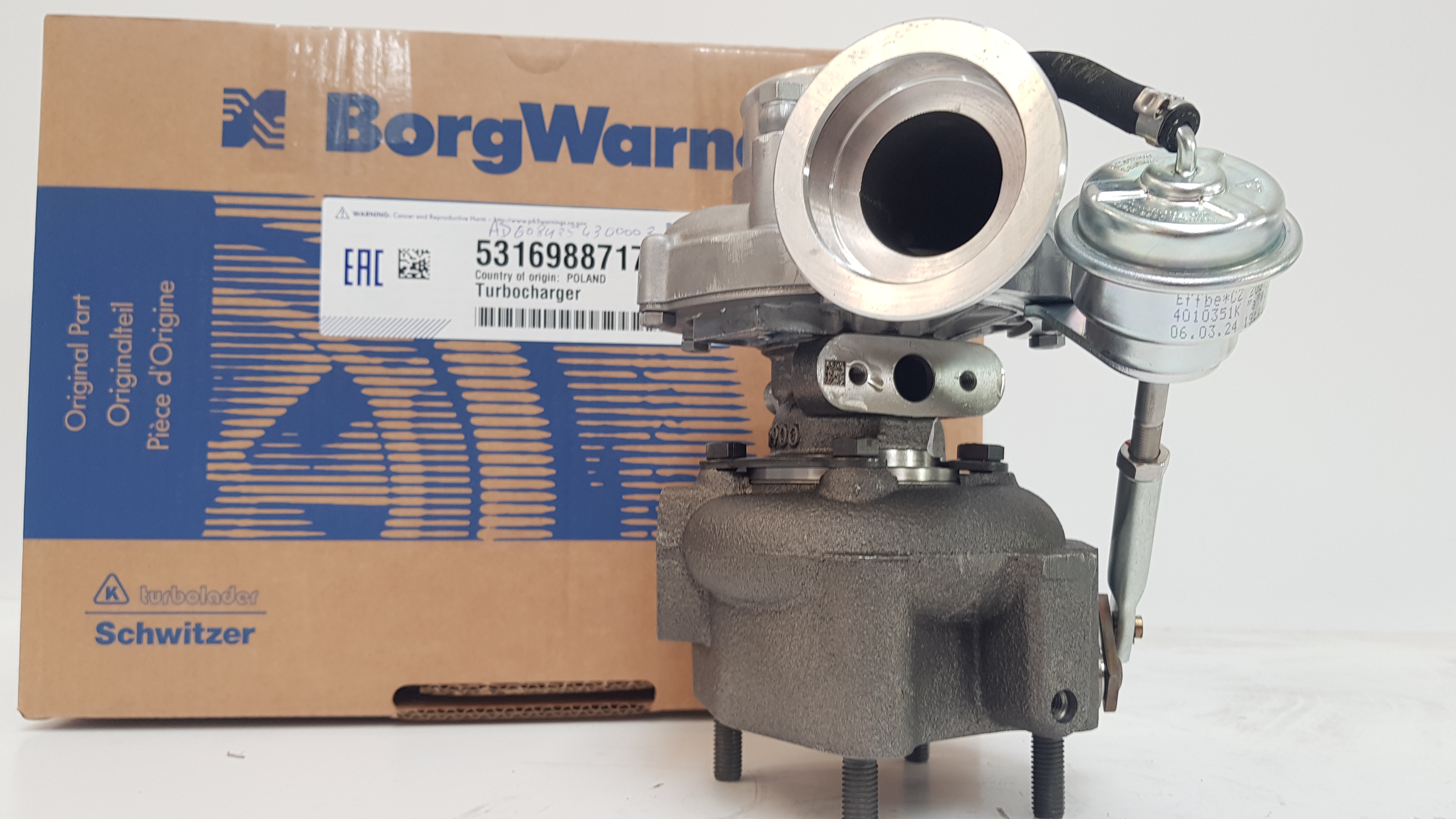 Турбокомпрессор BorgWarner KKK