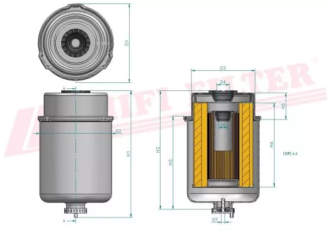 Топливный фильтр HIFI FILTER SN 70242