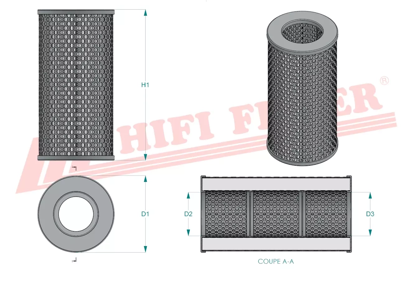 Гидравлический масляный фильтр HIFI FILTER SH 60233