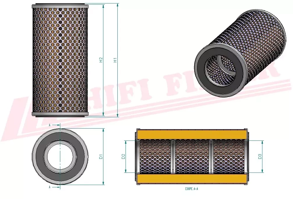 Гидравлический масляный фильтр HIFI FILTER SH 56228