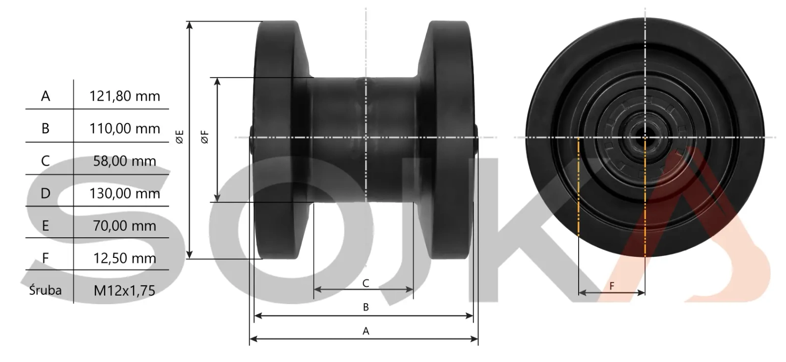 Каток Yanmar VIO17 (772A64-37300)