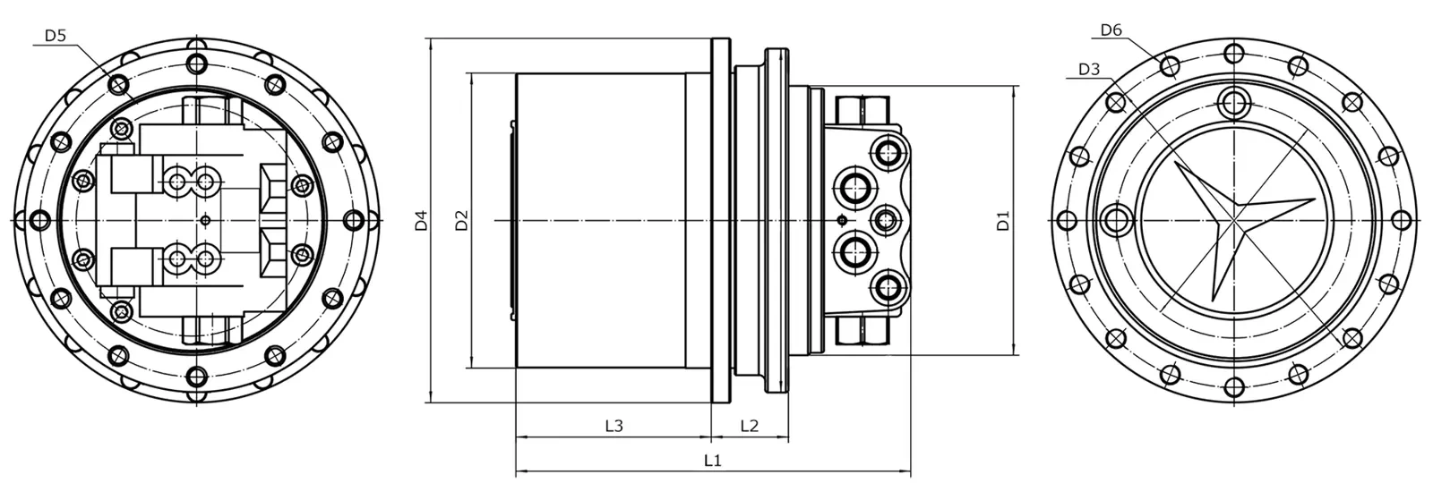 Hydromotor KOMATSU PC75 R-2