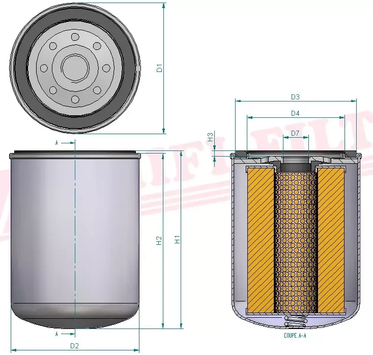 Фильтр моторного масла HIFI FILTER SO 180