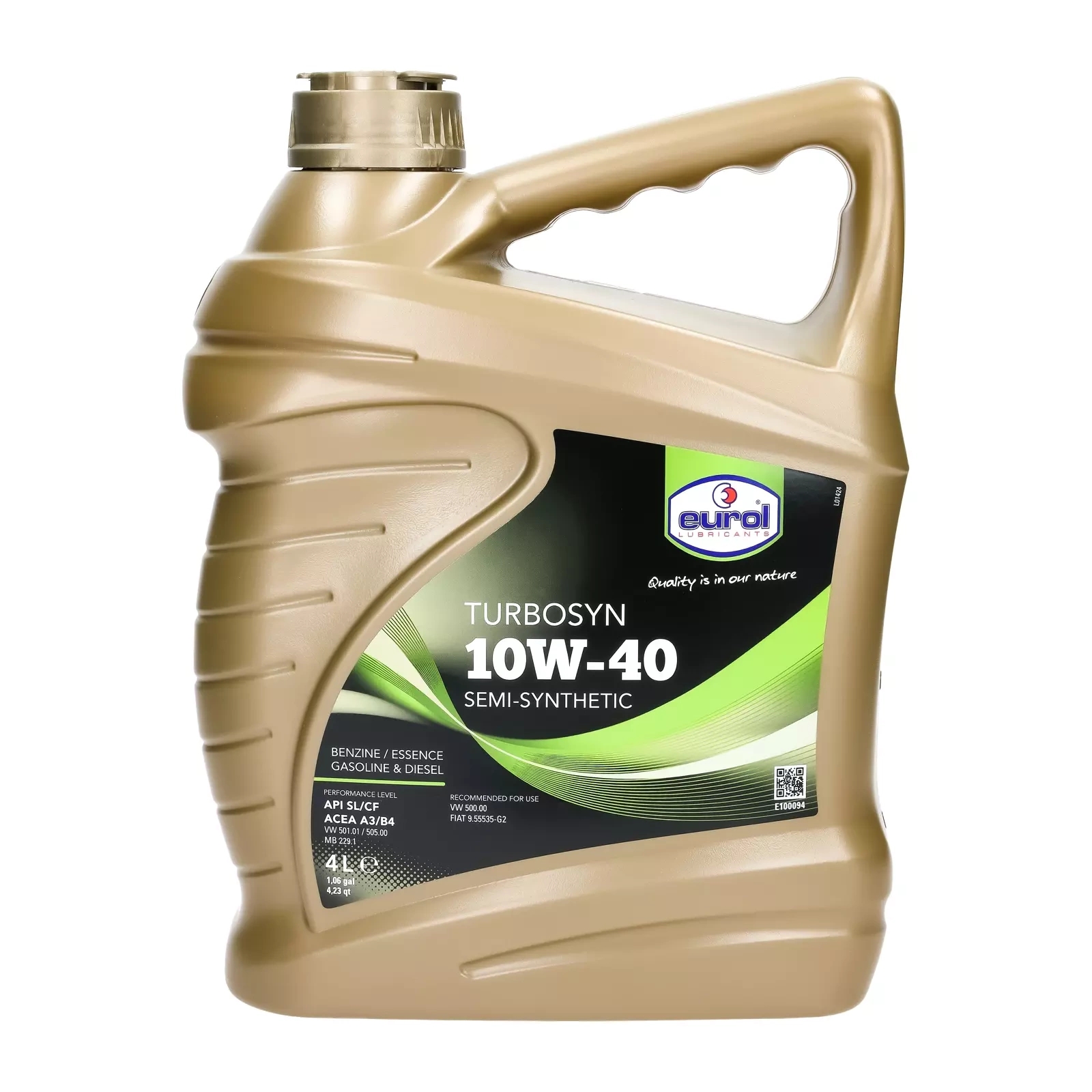 Моторное масло Eurol Turbosyn 10W-40 4L