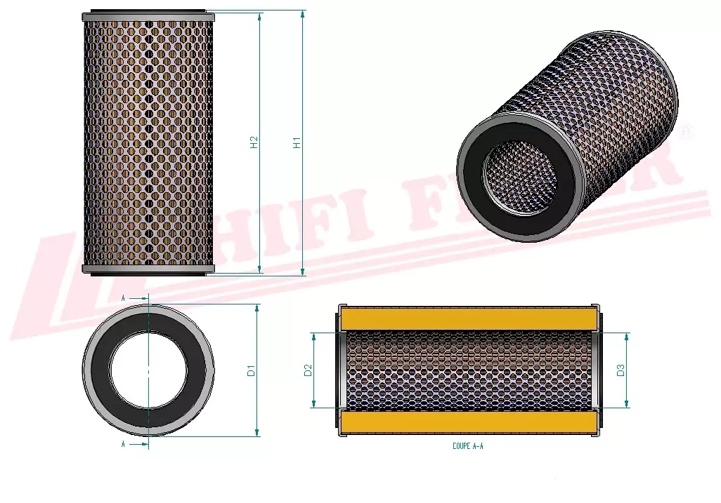 Гидравлический масляный фильтр HIFI FILTER SH 60513