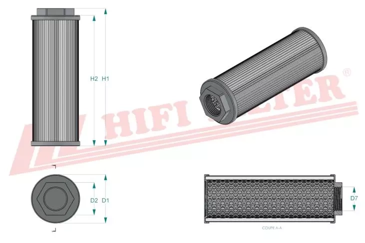 Гидравлический масляный фильтр HIFI FILTER SH 77007