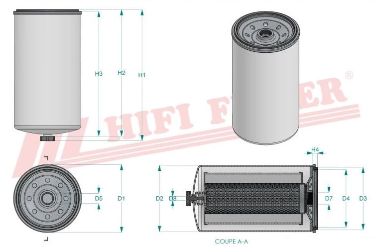 Топливный фильтр HIFI FILTER SN 40889