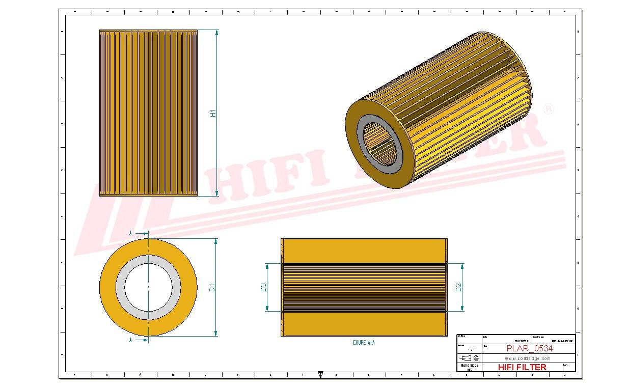Воздушный фильтр HIFI FILTER SA 19382