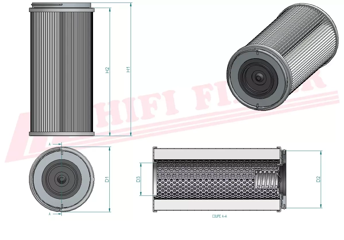 Гидравлический масляный фильтр HIFI FILTER SH 52347