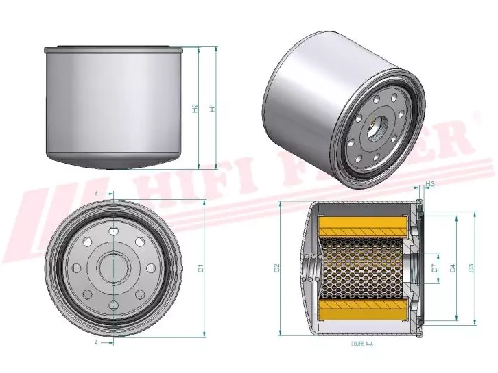 Гидравлический масляный фильтр HIFI FILTER SH 60084