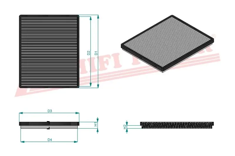 Салонный фильтр HIFI FILTER SC 60045
