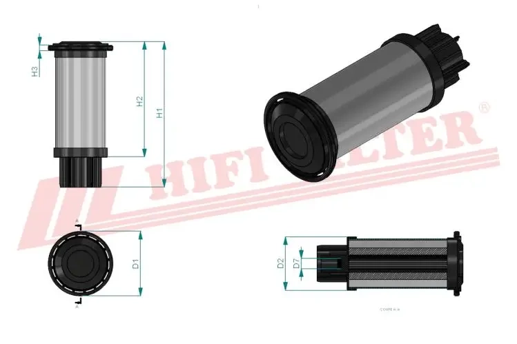 Топливный фильтр HIFI FILTER SN 40712