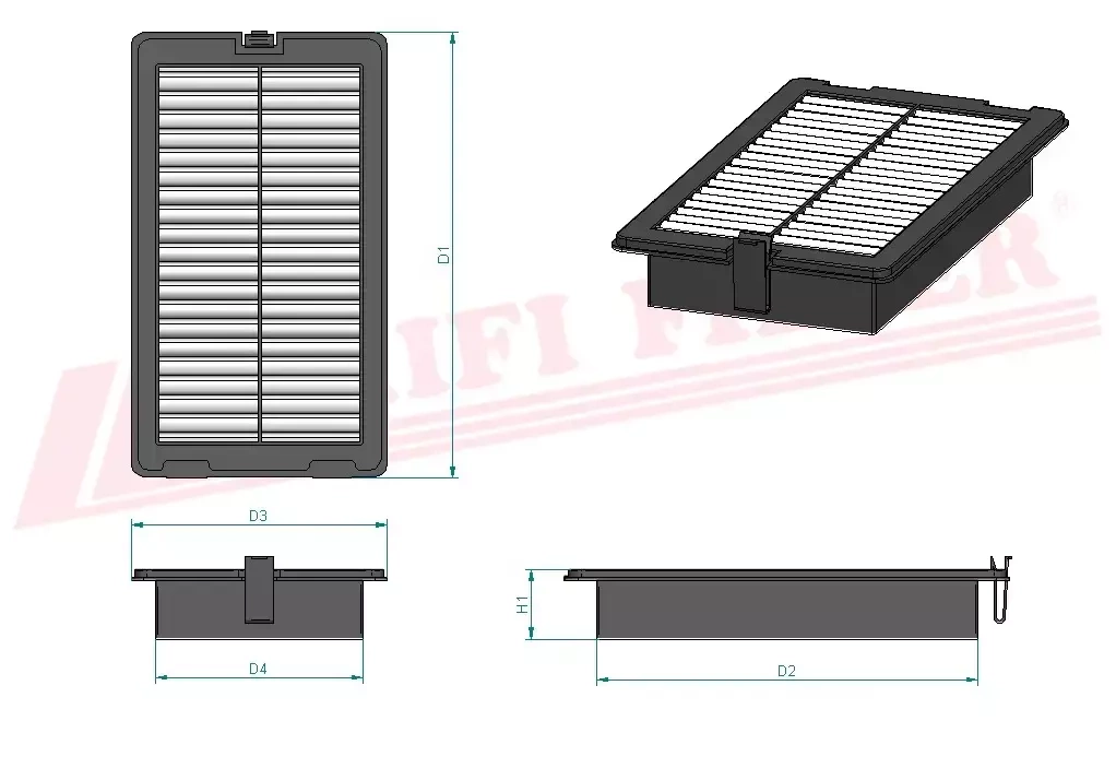 Салонный фильтр HIFI FILTER SC 80027