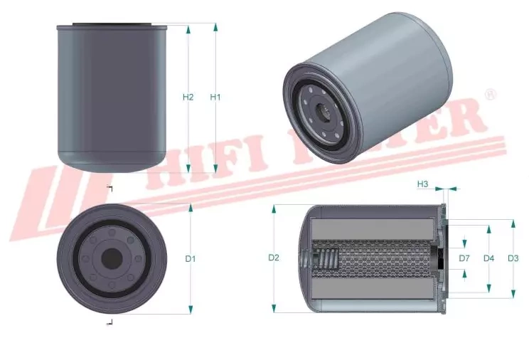 Фильтр моторного масла HIFI FILTER SO 6159
