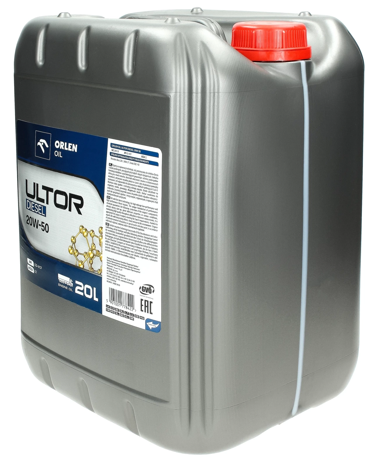 Моторное масло Orlen Platinum ULTOR DIESEL 20W-50 20L
