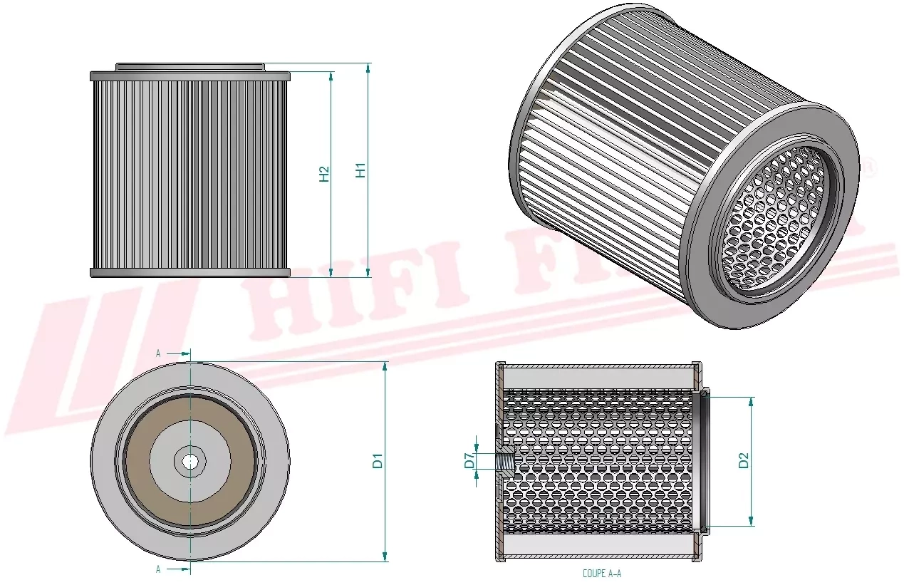 Гидравлический масляный фильтр HIFI FILTER SH 60027