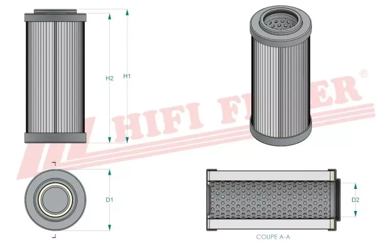Гидравлический масляный фильтр HIFI FILTER SH 75212 V