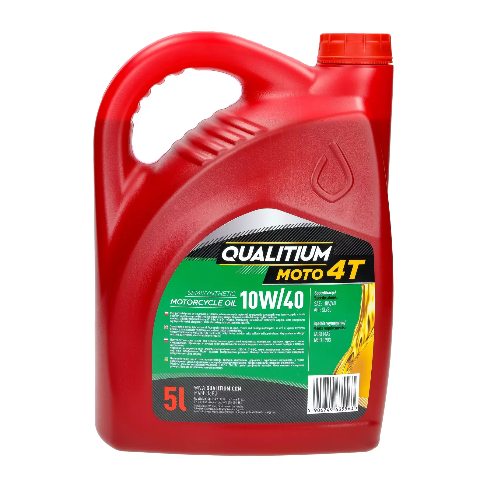 Моторное масло Qualitium Moto 4T 10W-40 5L